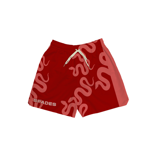 Spades Snakes Puff Mesh Shorts