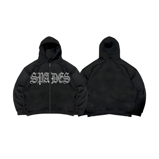 Spades Glitter Throne Boxy Hoodie