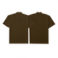 Corduroy  Quarter Zip Polo Shirt Choco Brown