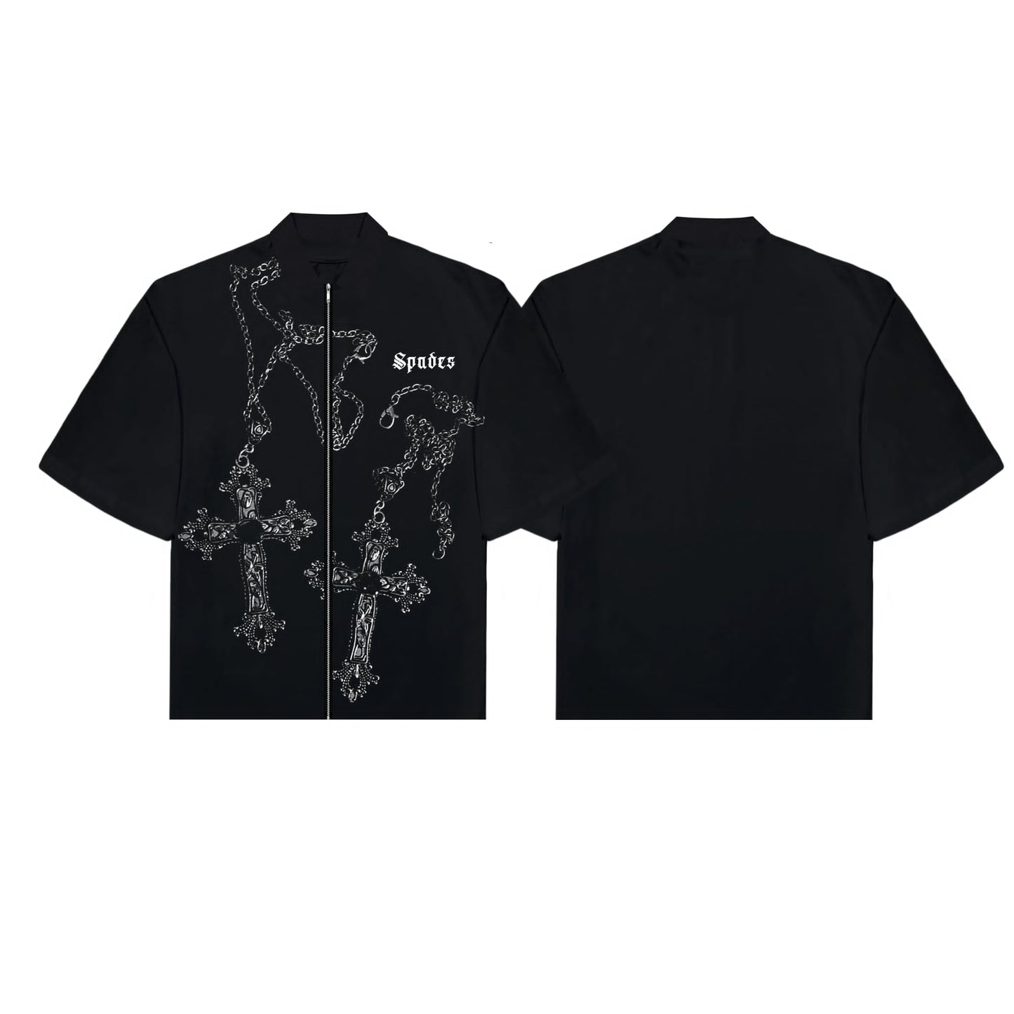 Spades Saint Noir Boxy Crop Polo SPADES