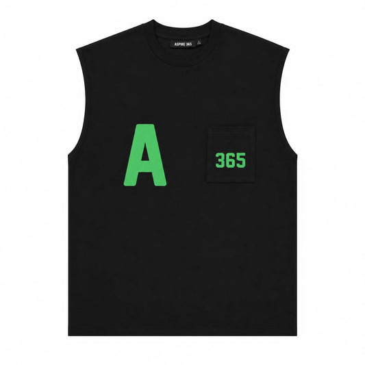 Aspire 365 Hybrid Club Box Tee Sleeveless Black SPADES