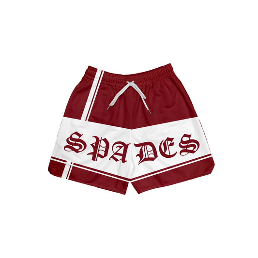 Spades Bound Mesh Shorts  Fade Red latest fashion