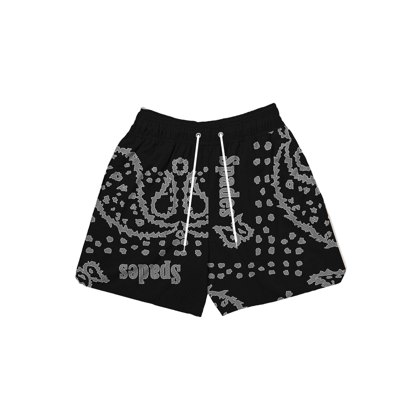 Spades  Bandana V2 Semi Step Mesh Shorts Black