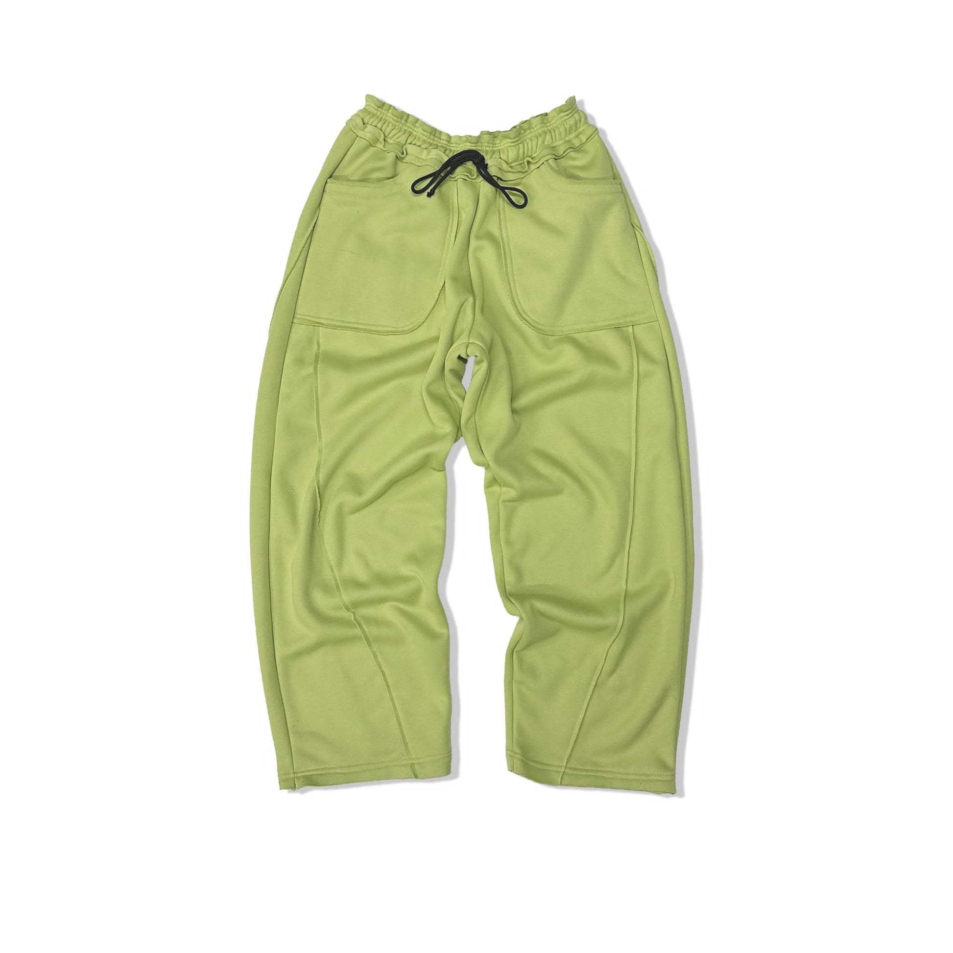 Spades Side Wide Raw Edge Avocado Pants SPADES