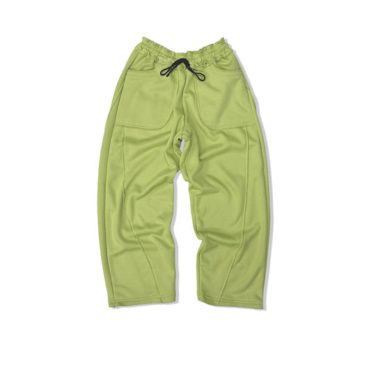 Spades Side Wide Raw Edge Avocado Pants