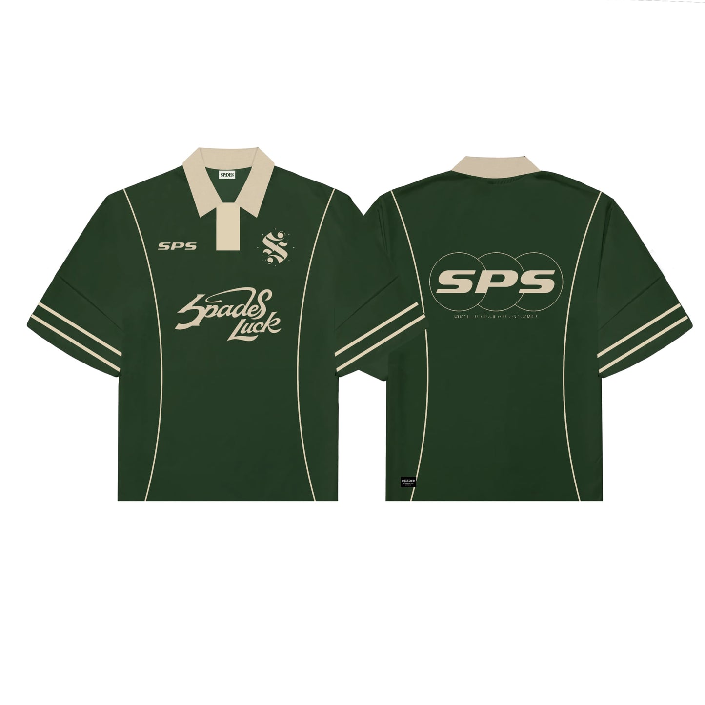 Spades Fortune Crest Boxy Crop Polo