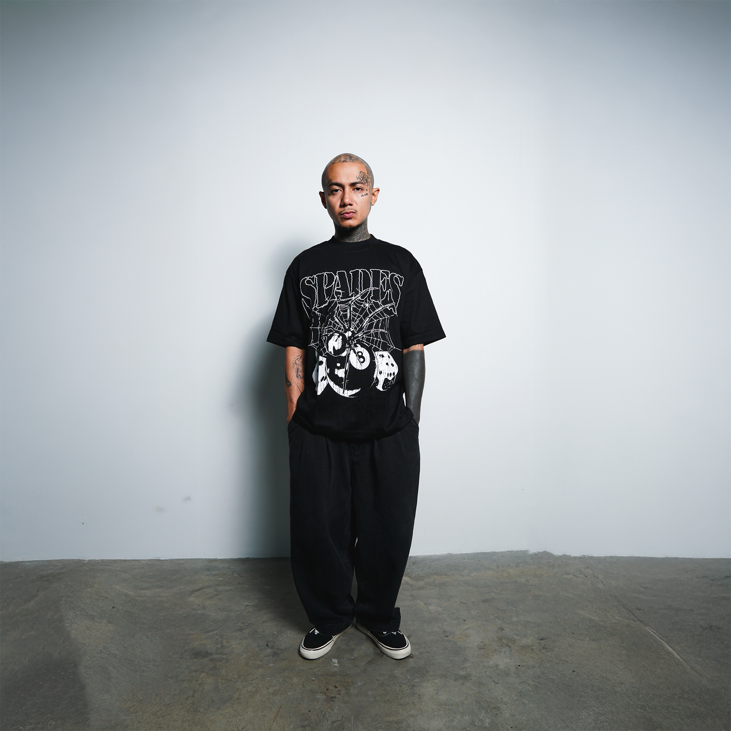 Web of Fate Box Tee Black