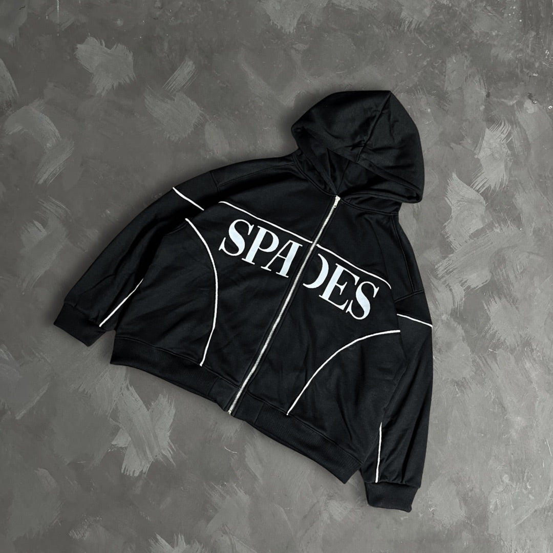 Spades Triple Lucky Boxy Crop Hoodie