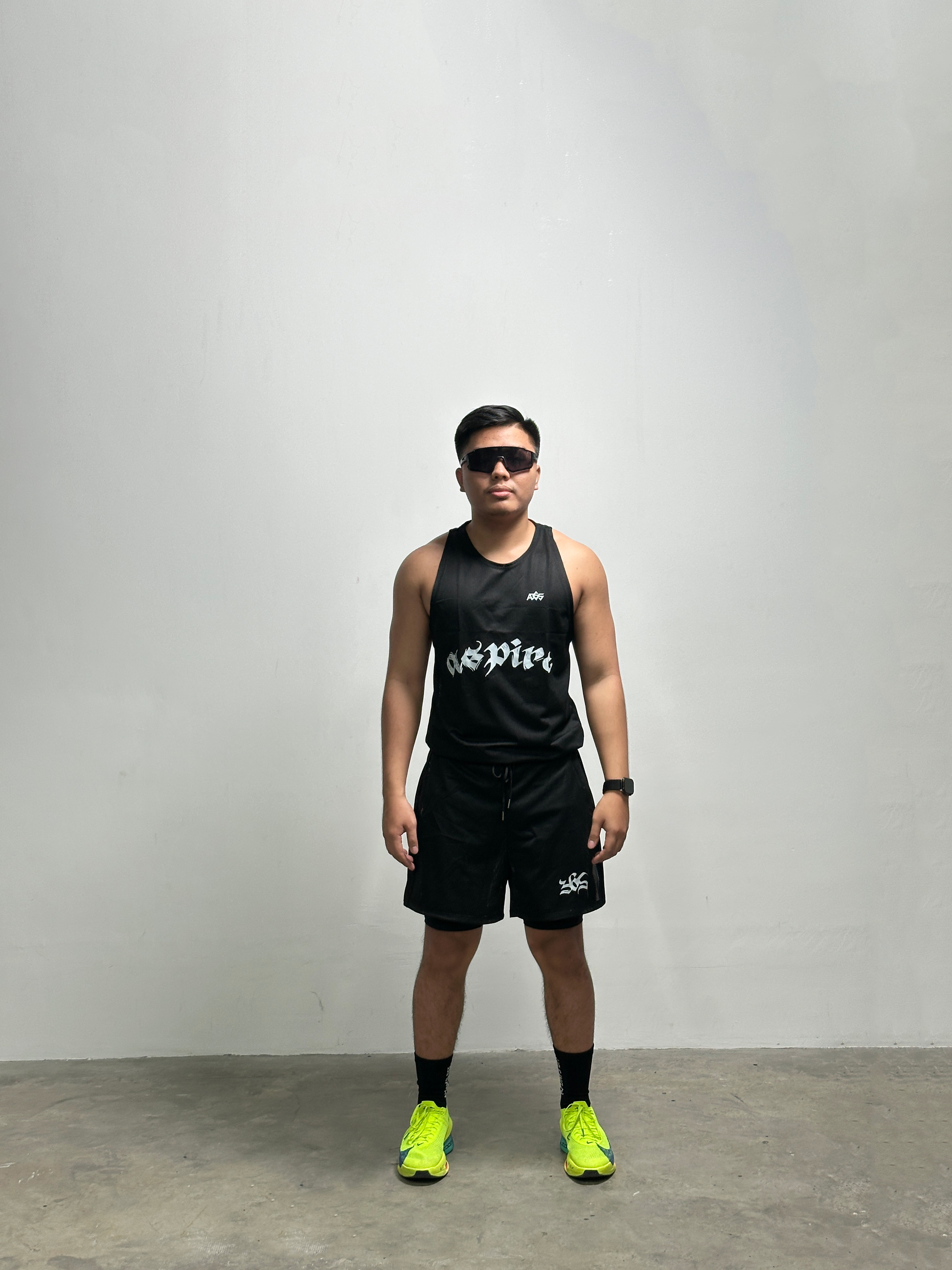 Aspire 365 Series 3 Running Singlet Black ASPIRE
