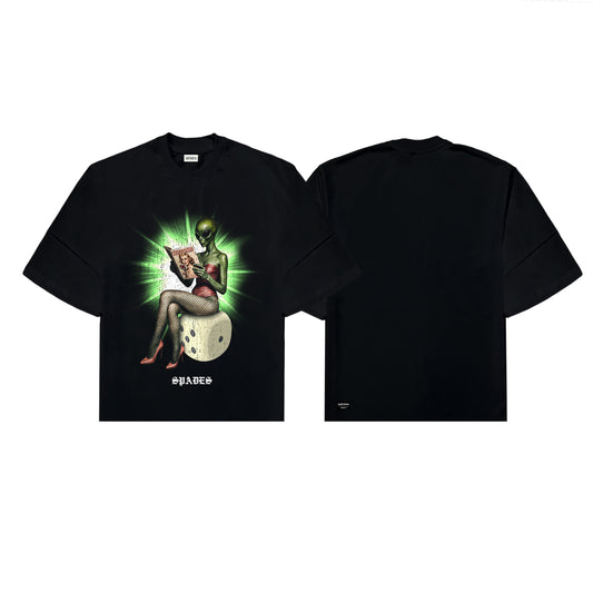 Cosmic Seductress Box Tee Black