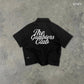 Gamblers Club Polo Boxy Crop Black French Terry