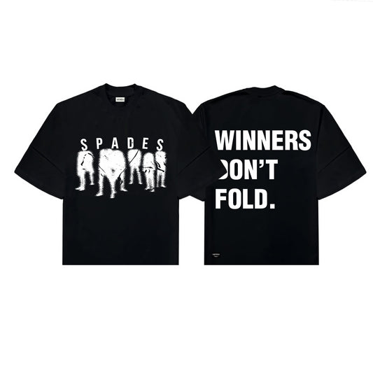 Spades No-Fold Policy Box Tee