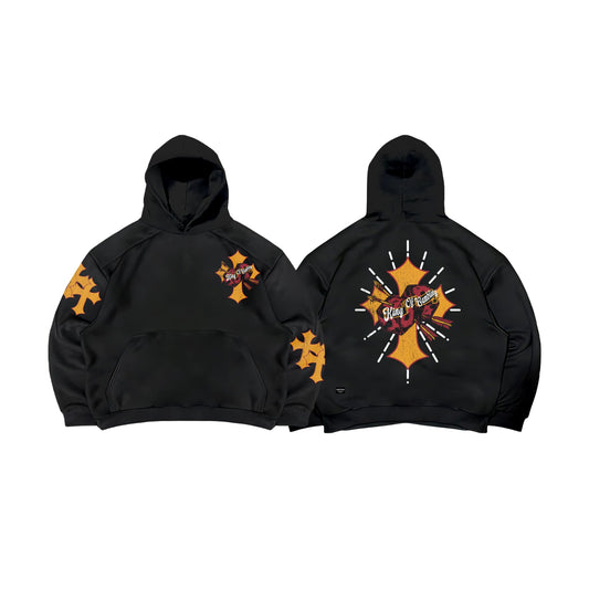 Spades Cross Blaze Boxy Crop Hoodie