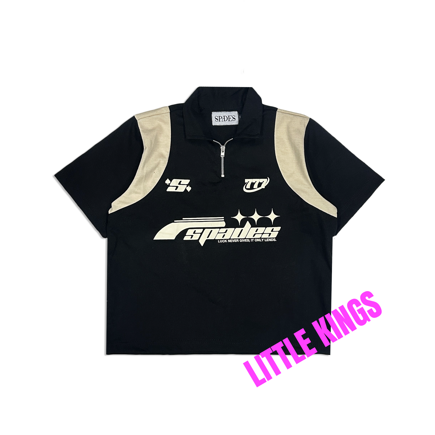 Spades Little Kings Lucky 777 Polo Zip - Kids Apparel