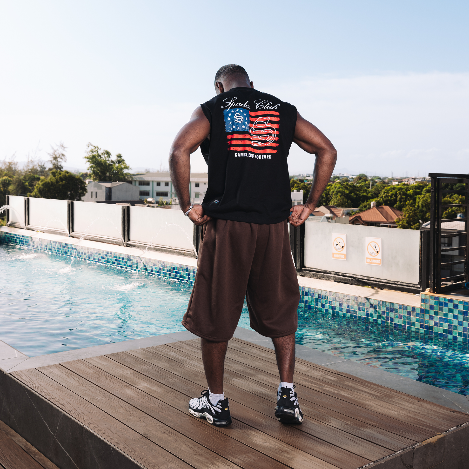 Spades Republic Club Boxy Crop Tee Sleeveless SPADES