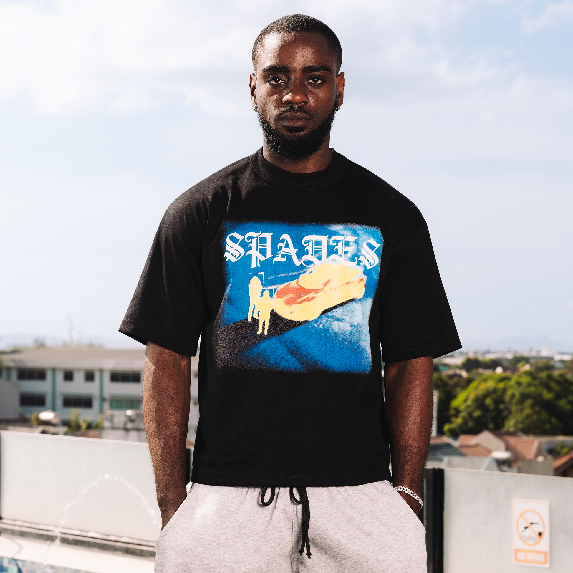 Spades Thermal Boxy Crop Tee SPADES