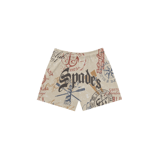 Spades Anchor Oath Mesh Shorts