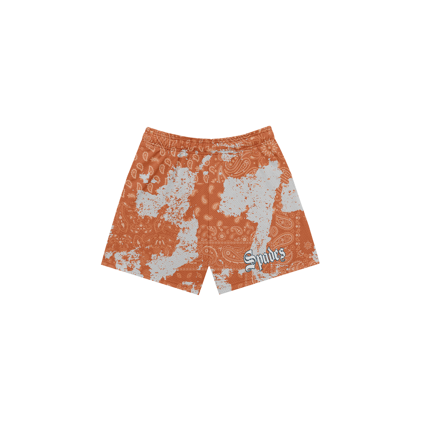 Spades Bandana Mesh Shorts Fade Orange – SPADES