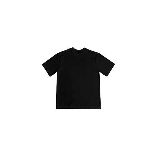 Black Oversized Pocket Tee