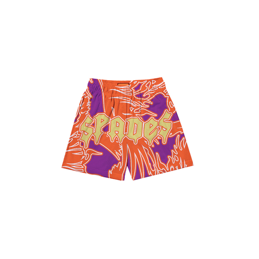 Hard Mind Mesh Shorts Orange/Red