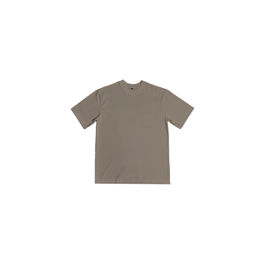 Mocha Oversized Pocket Tee